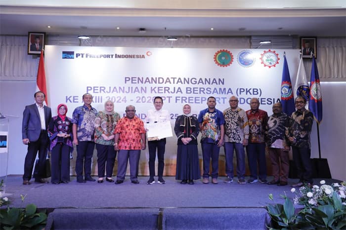 Apresiasi PKB PT Freeport Indonesia dan Serikat Pekerja, Menaker: ini Bisa Jadi Contoh Bagi Perusahaan Lain - Image