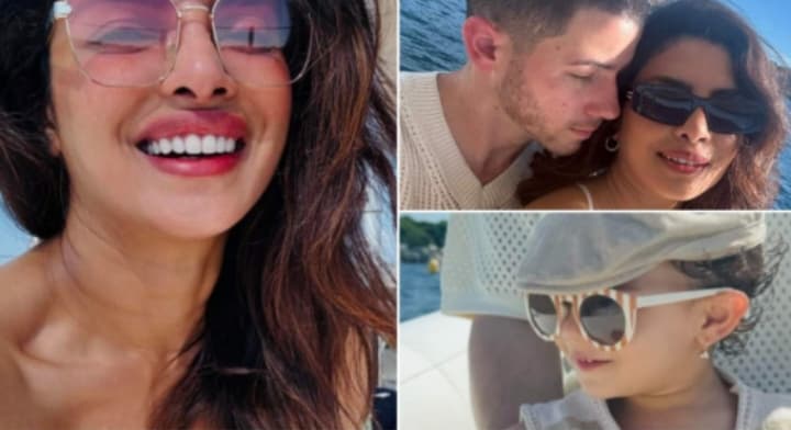 Intip Romantisnya Pasangan Priyanka Chopra dan Nick Jonas Serta Putrinya, Malti Marie - Image