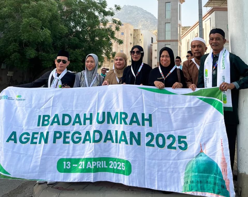Pencapaian Gemilang, Pegadaian Berikan Reward Umroh Bagi Agen Hebat Pegadaian - Image
