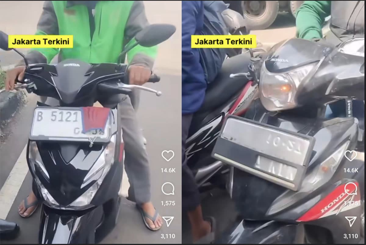 Viral di Medsos, Polisi Lakukan Tilang Manual Pengendara Motor yang Tutup Plat Nomornya untuk Hindari E-Tilang - Image