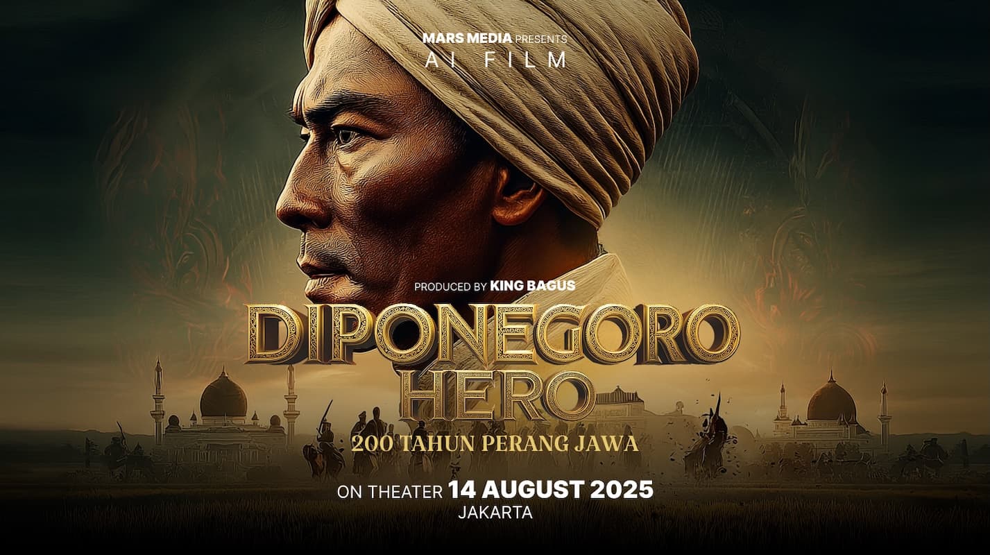 Siap Diputar Pada 14 Agustus, Film Berbasis Generative AI 'Diponegoro Hero' Diwujudkan dengan Budget Rp 200 Juta - Image
