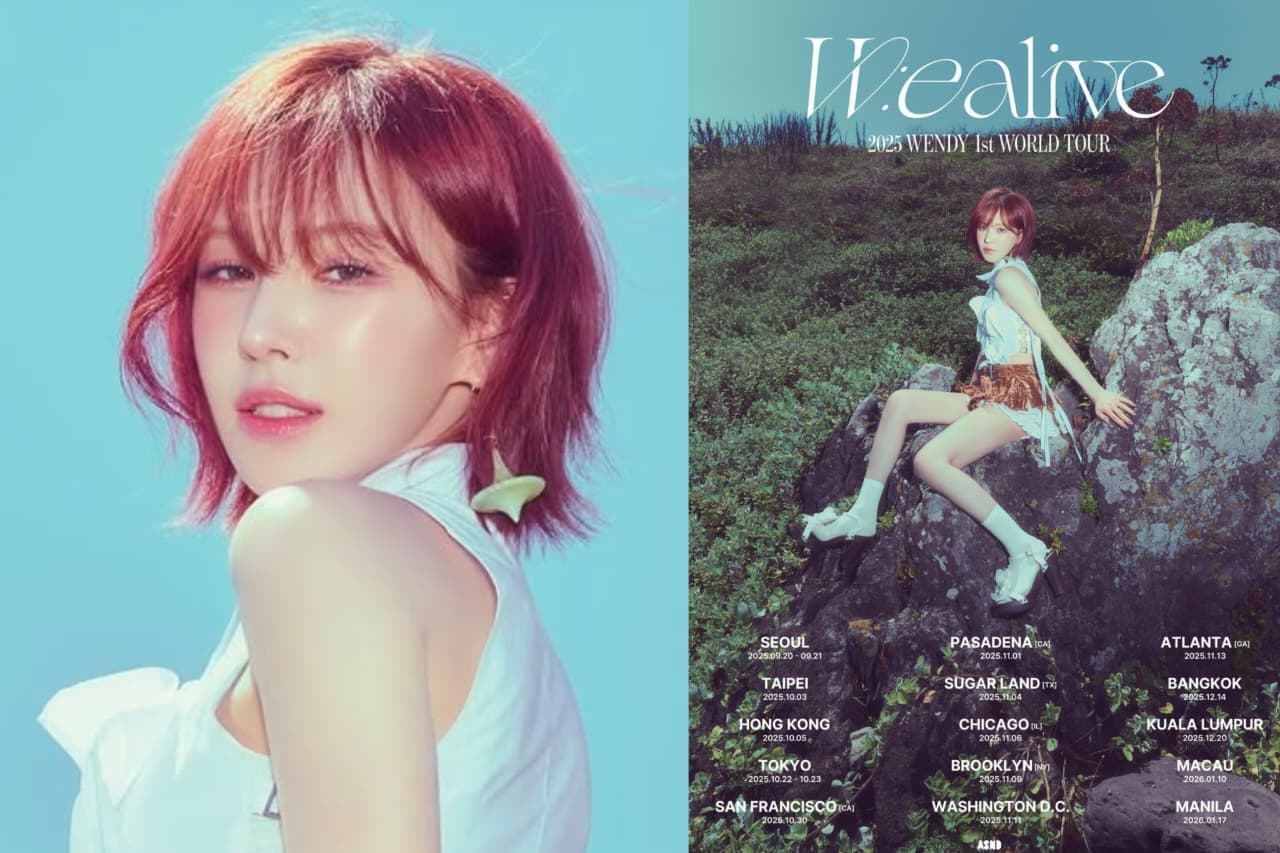 Wendy Red Velvet Umumkan Tur Dunia Solo Perdana "W:EALIVE" dan Comeback dengan Album Baru - Image