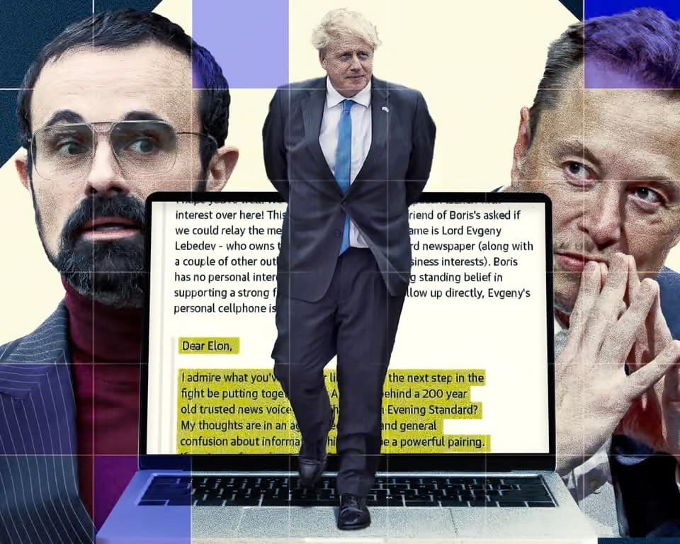 Boris Johnson Hubungkan Evgeny Lebedev dengan Elon Musk: Kontroversi Politik Inggris, Media Global, dan Ambisi Teknologi - Image