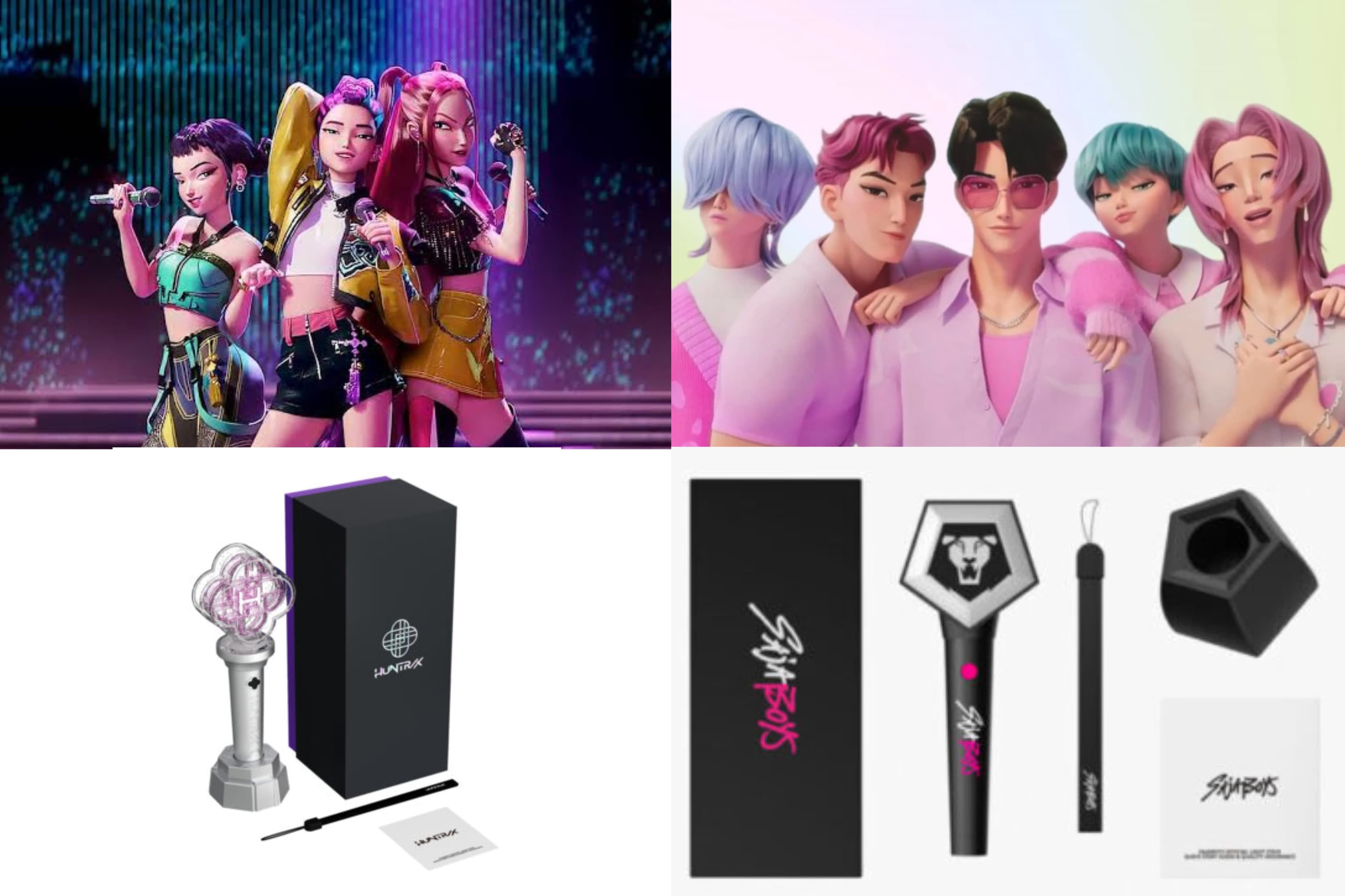 HUNTR/X dan The Saja Boys dari 'Kpop Demon Hunters' Jadi Grup Fiksi K-Pop Pertama dengan Lightstick Resmi - Image