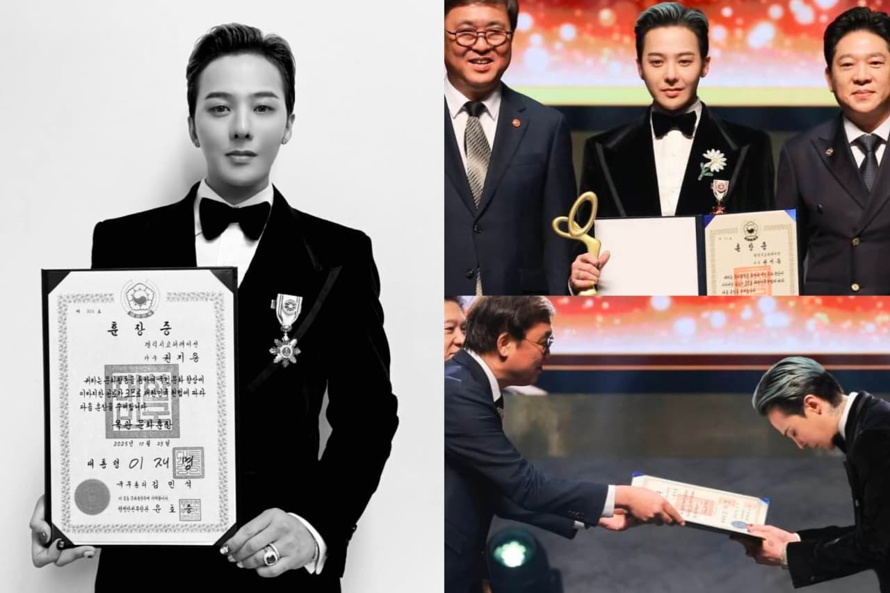 G-Dragon Cetak Sejarah, Jadi Idol Pertama dan Penerima Termuda Penghargaan Budaya Okgwan Order of Cultural Merit Korea Selatan - Image