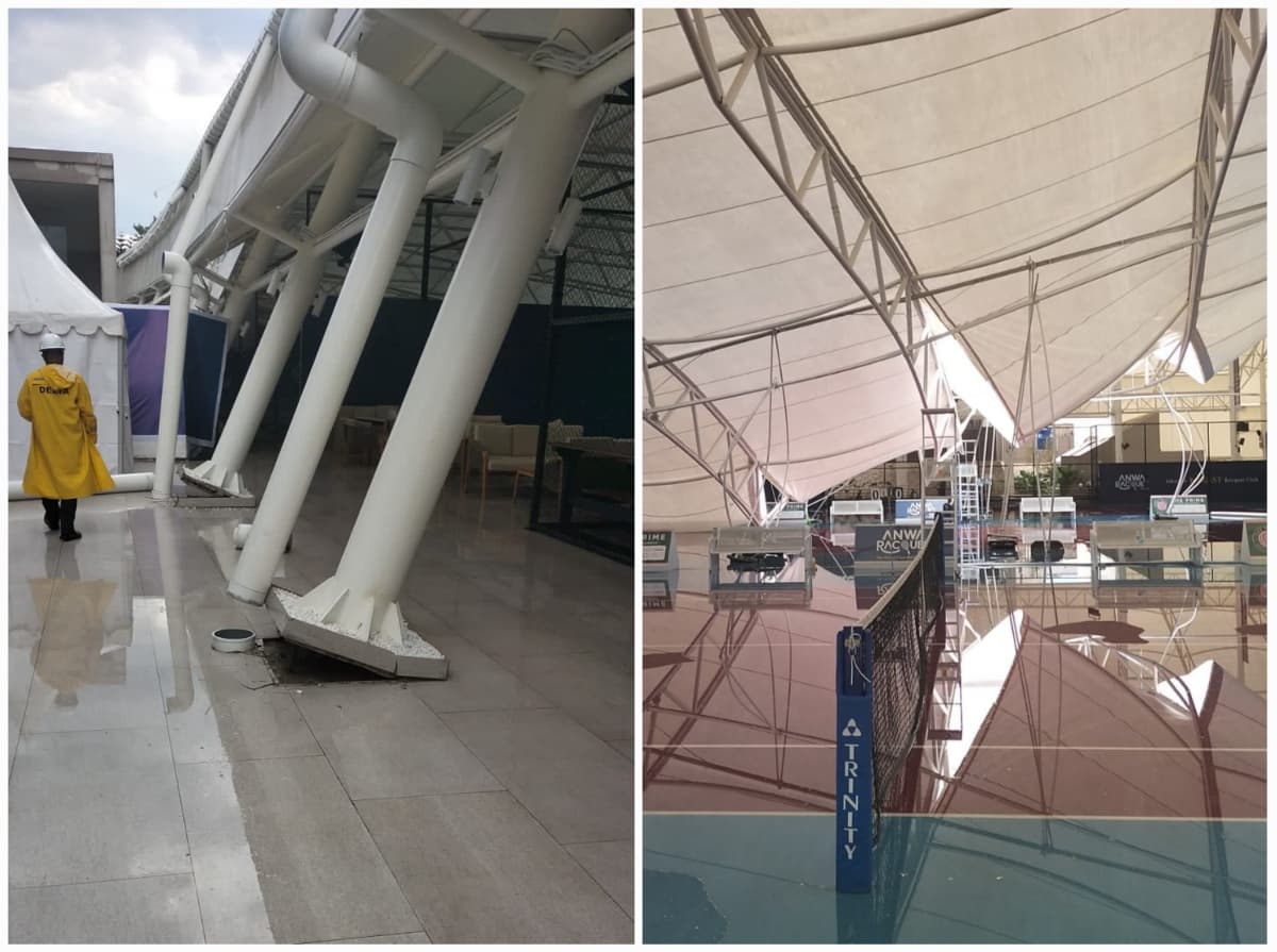 32 Artis Bertanding Saat Atap Lapangan Padel Anwa Racquet Club Jakbar Roboh, Pemilik: Kami Mohon Maaf, Ini Musibah - Image
