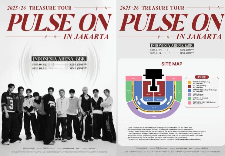 Tiket Konser TREASURE 'PULSE ON' Jakarta 2026 Mulai Dijual 25 November, Simak Jadwal dan Fan Benefit! - Image