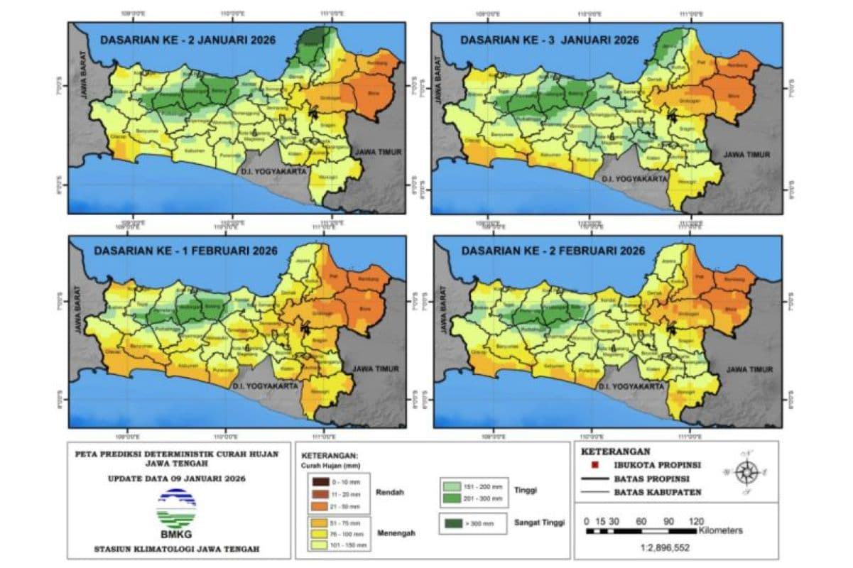 BMKG Ingatkan Potensi Banjir dan Longsor di Jawa Tengah hingga Februari - Image