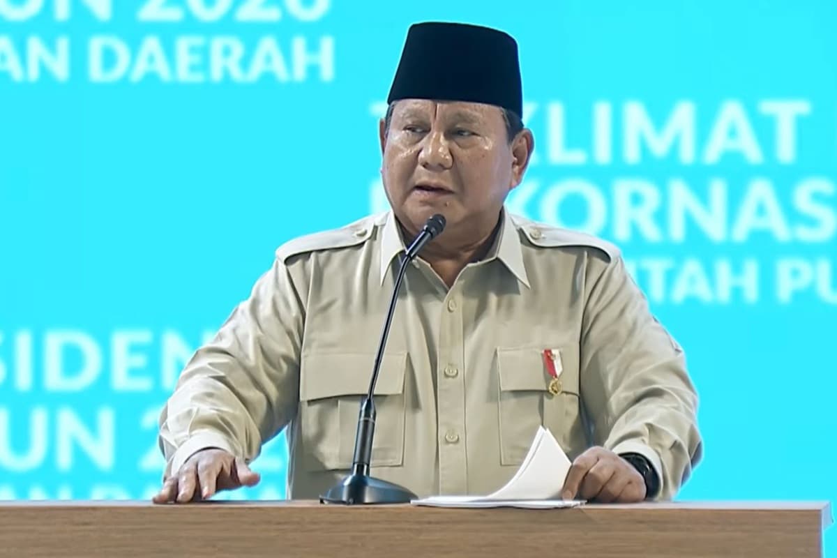 Buka Rakornas Pemerintah Pusat dan Daerah, Prabowo: Rakyat Tidak Suka Pemimpin Memajukan Kepentingan Pribadi - Image