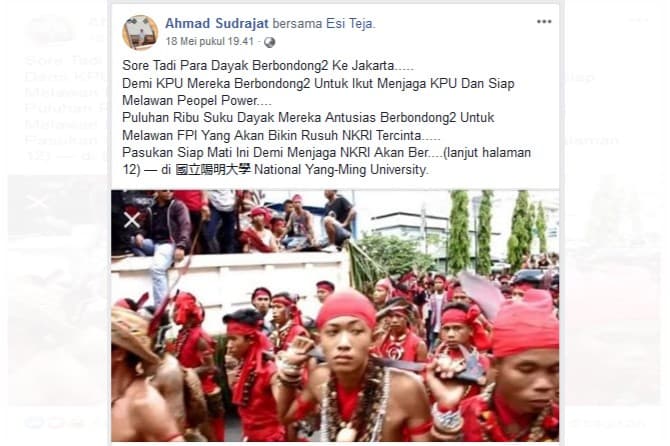 Aneka Hoax Pengerahan Massa Terkait People Power - Image
