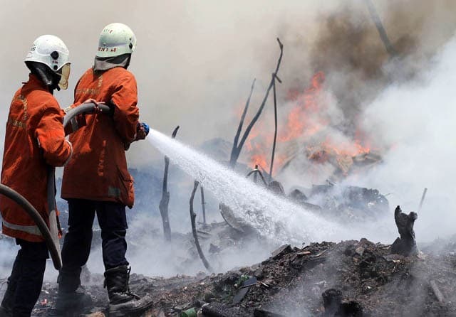 Korban Karhutla Selamat setelah Tiga Hari Berendam di Sungai - Image