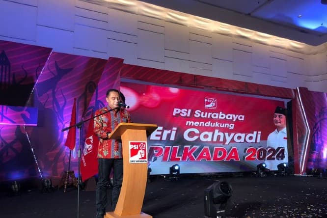 PSI Awali Dukung Eri Cahyadi Maju Kembali di Pilkada Surabaya 2024 - Image