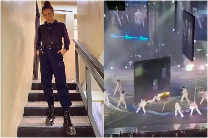 Dancer Mirror Tertimpa Layar Raksasa, Lumpuh dan Harus Dirawat 9 Bulan - Image